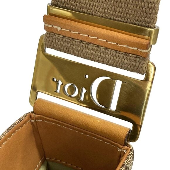 Auth DIOR/ChristianDior Street Chic, Trotter - Beige Brown Jacquard Leather - Picture 9 of 16